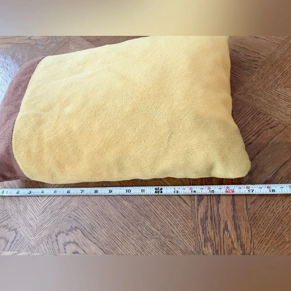 Garfield Throw Pillow Small Rectangle Yellow Brown